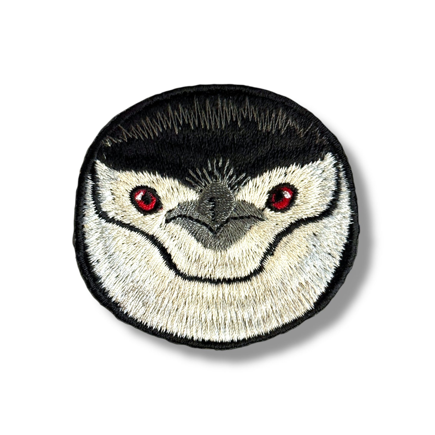 ヒゲペンギンの証明写真刺繍ワッペン
