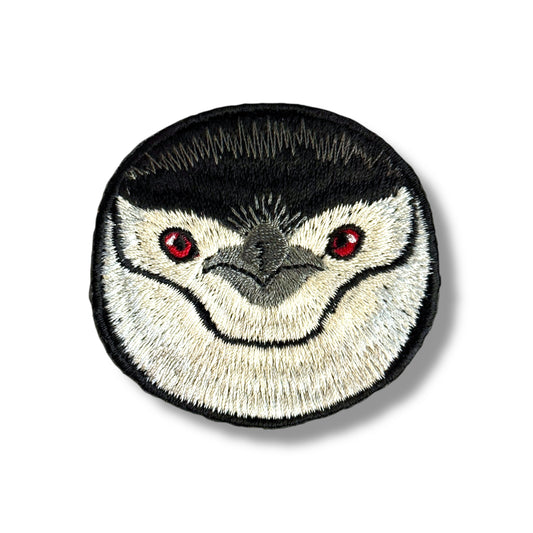 ヒゲペンギンの証明写真刺繍ワッペン