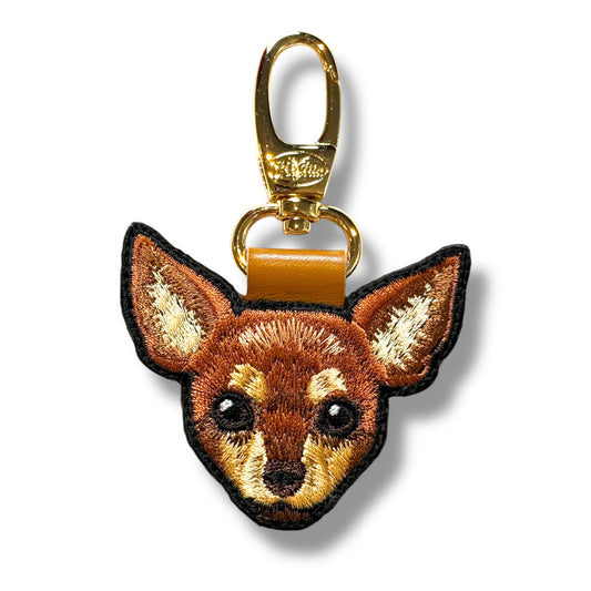 ミニチュアピンシャーの刺繍ワッペン