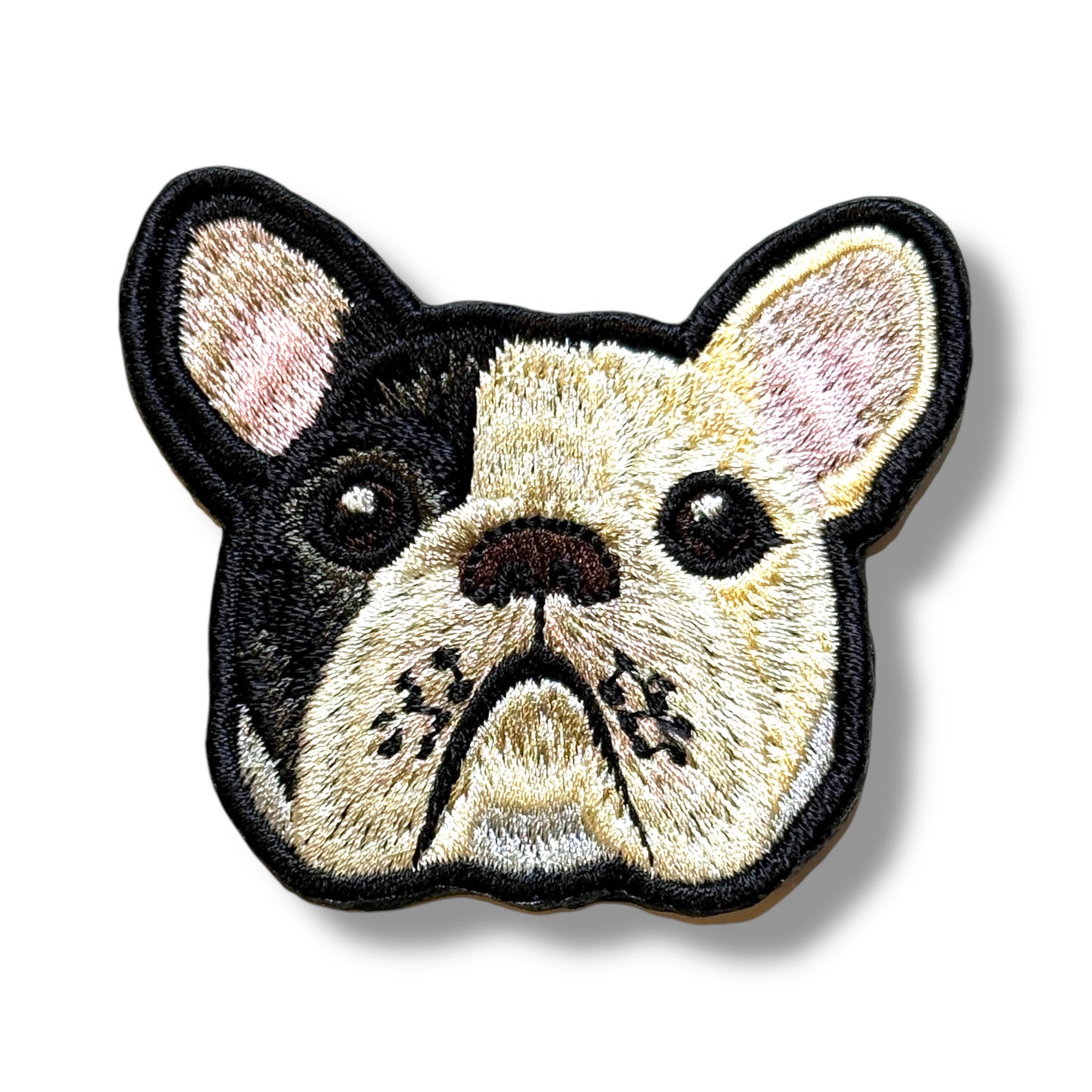 フレンチブルドッグの刺繍ワッペン