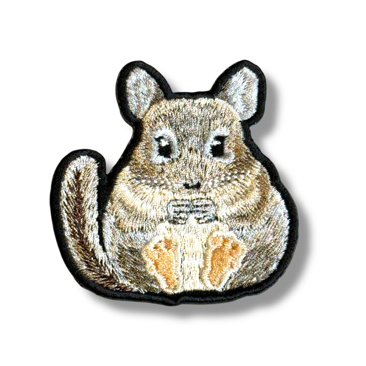 チンチラの刺繍ワッペン