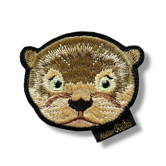 ニホンカワウソの刺繍ワッペン