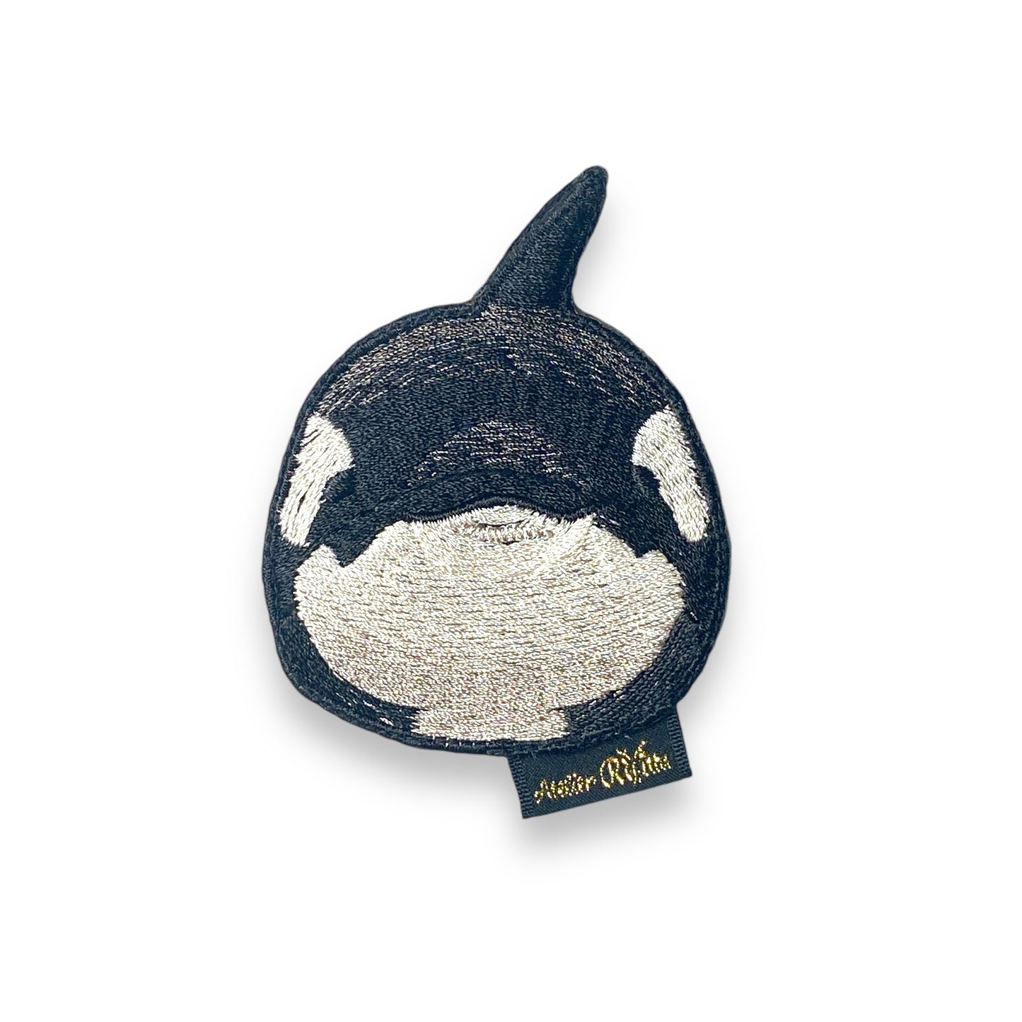 シャチの証明写真刺繍ワッペン