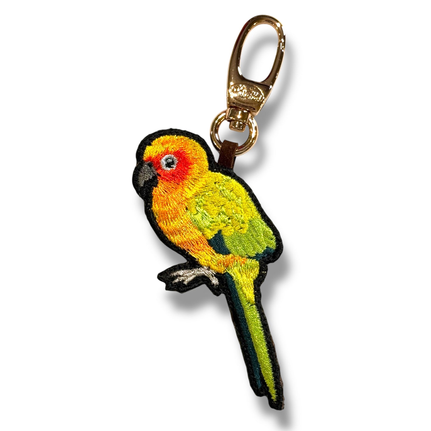 コガネメキシコインコの刺繍ワッペン