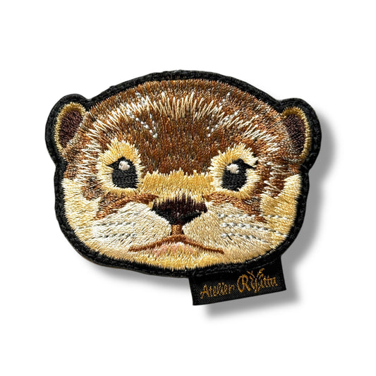 コツメカワウソの刺繍ワッペン