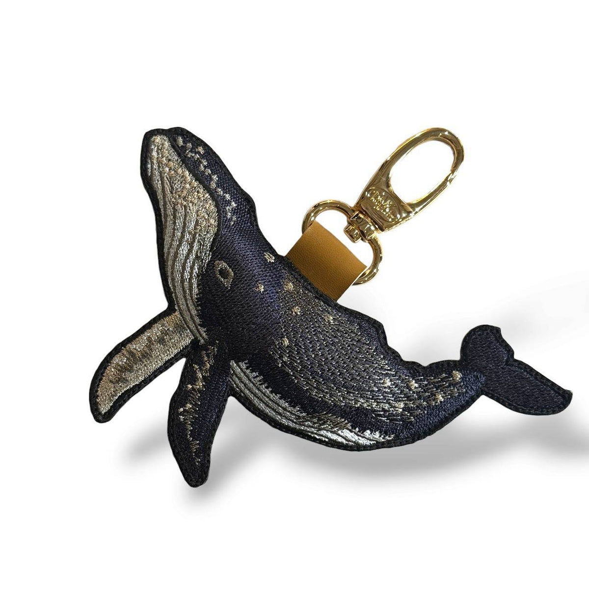 ザトウクジラのビッグ刺繍ワッペン