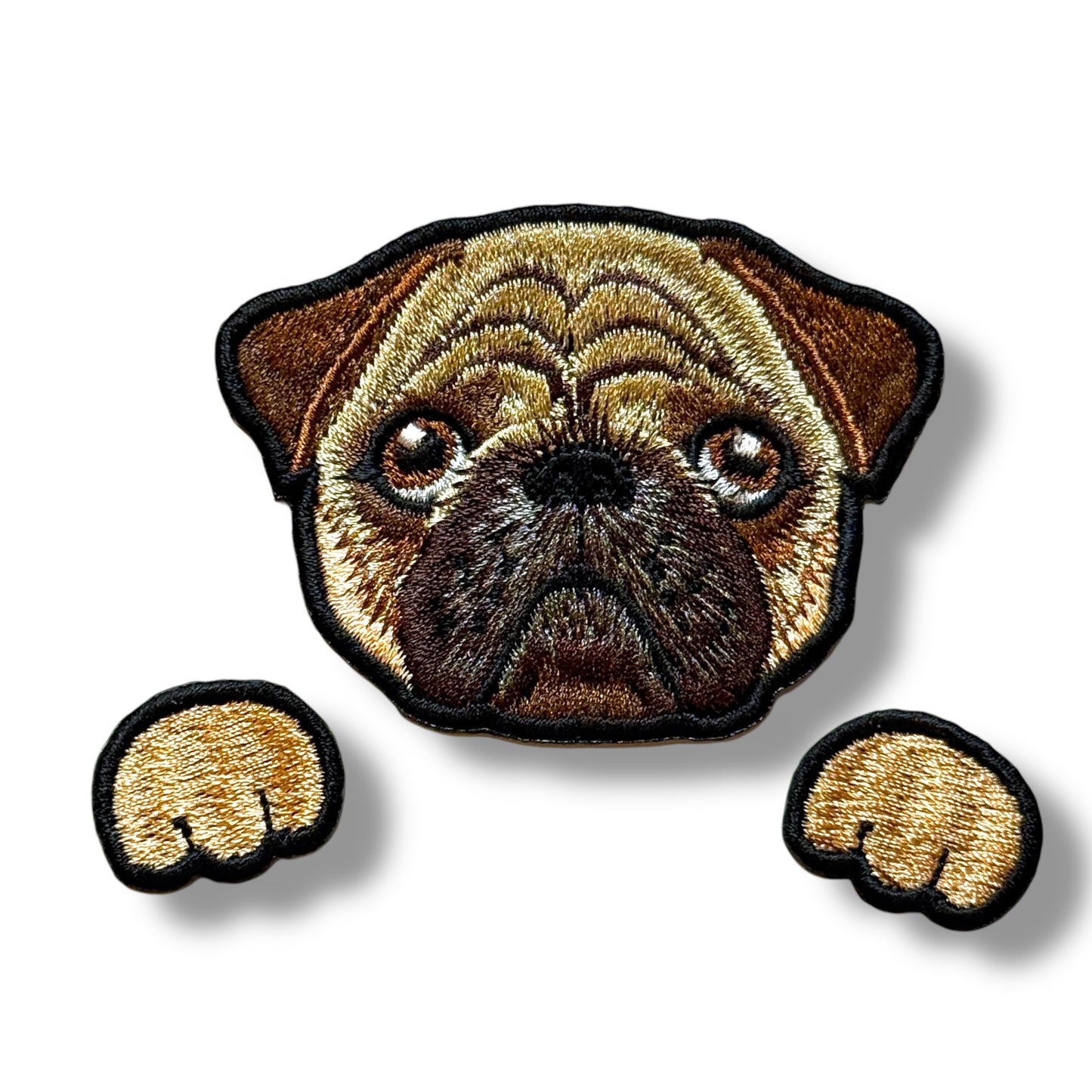 パグの刺繍ワッペン