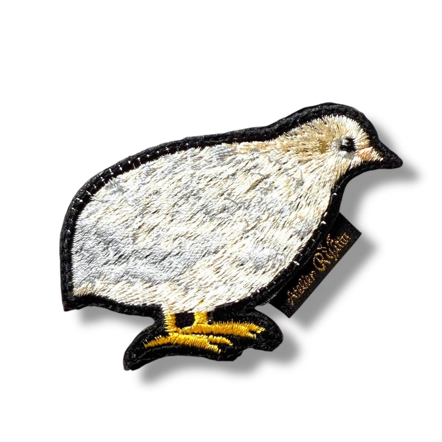 ヒメウズラの刺繍ワッペン