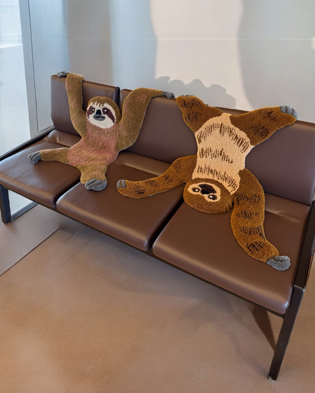 ナマケモノのタフティングラグ