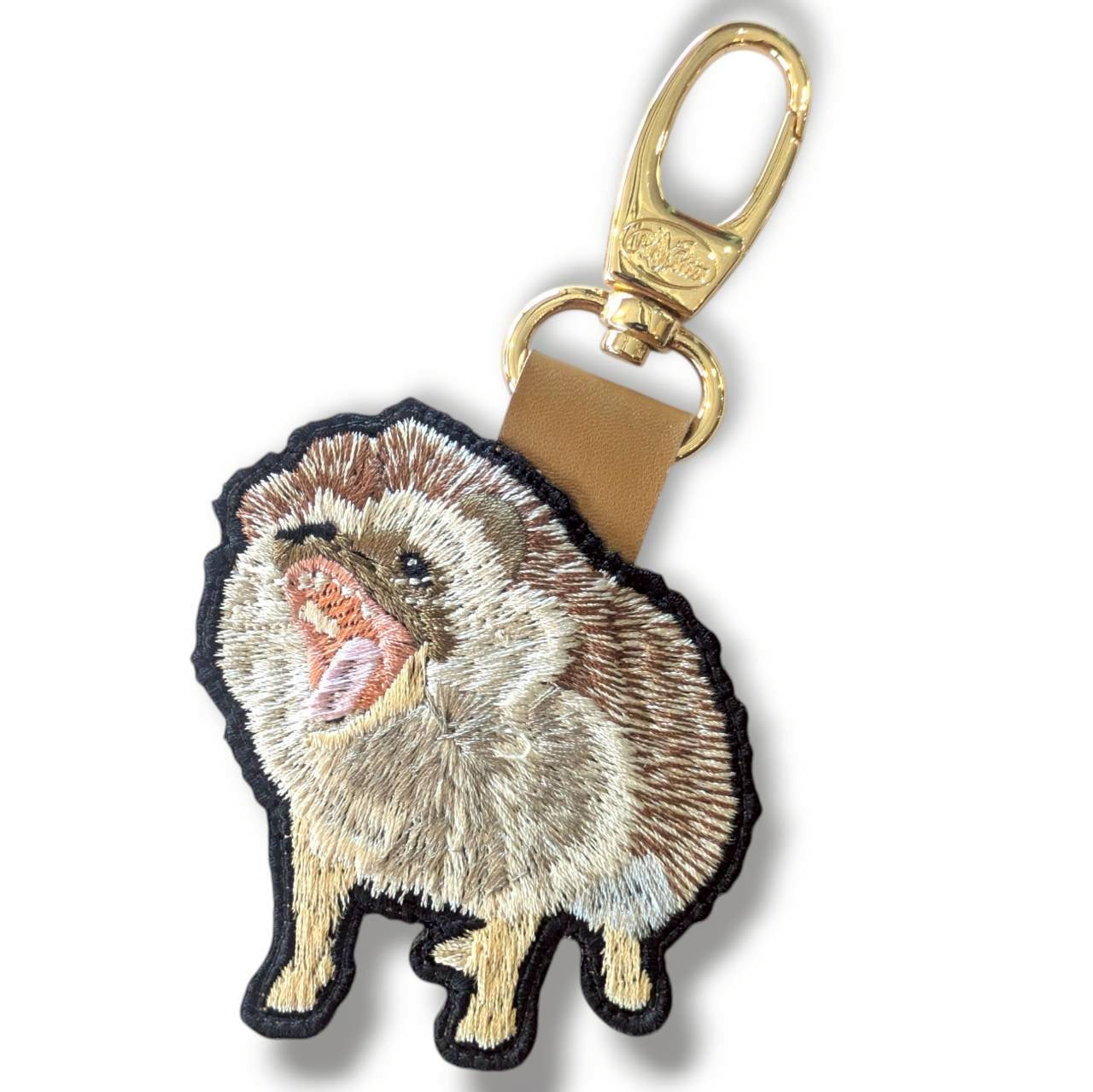 ハリネズミのあくび刺繍ワッペン