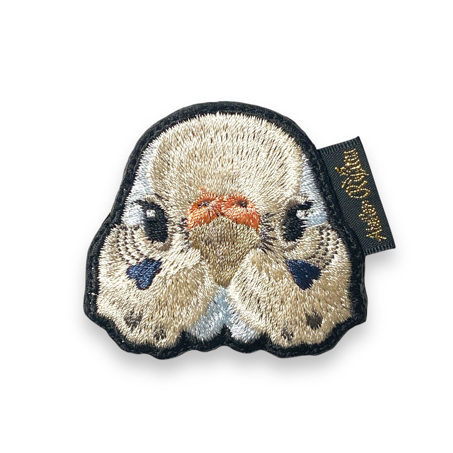 セキセイインコの証明写真刺繍ワッペン