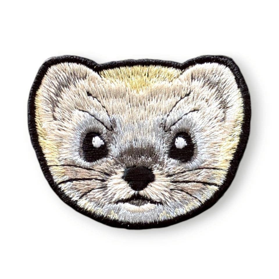 ホンドテンの刺繍ワッペン