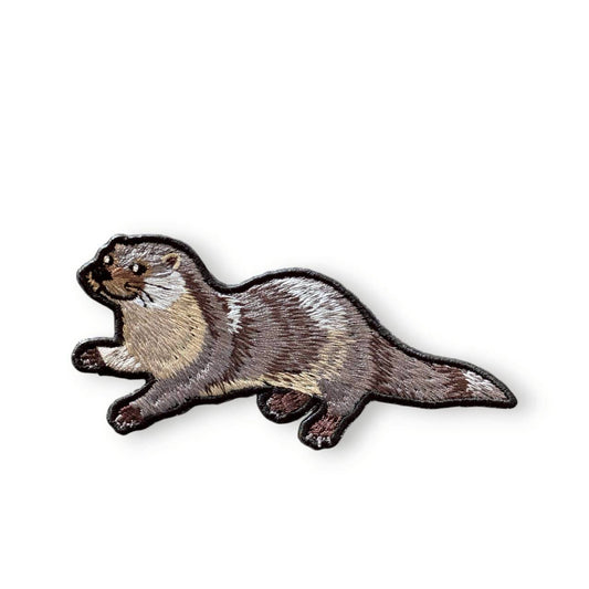 ユーラシアカワウソの刺繍ワッペン