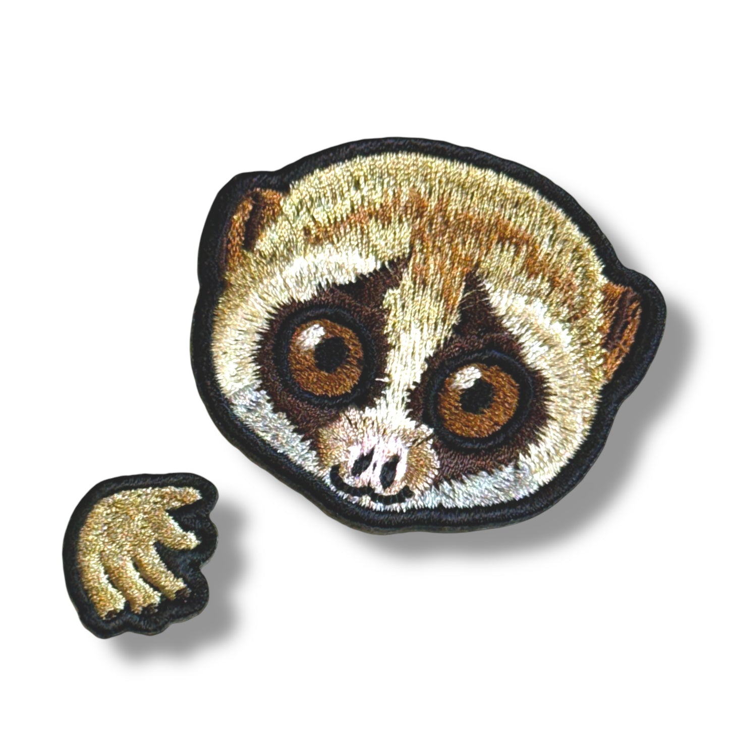 スローロリスの 刺繍ワッペン