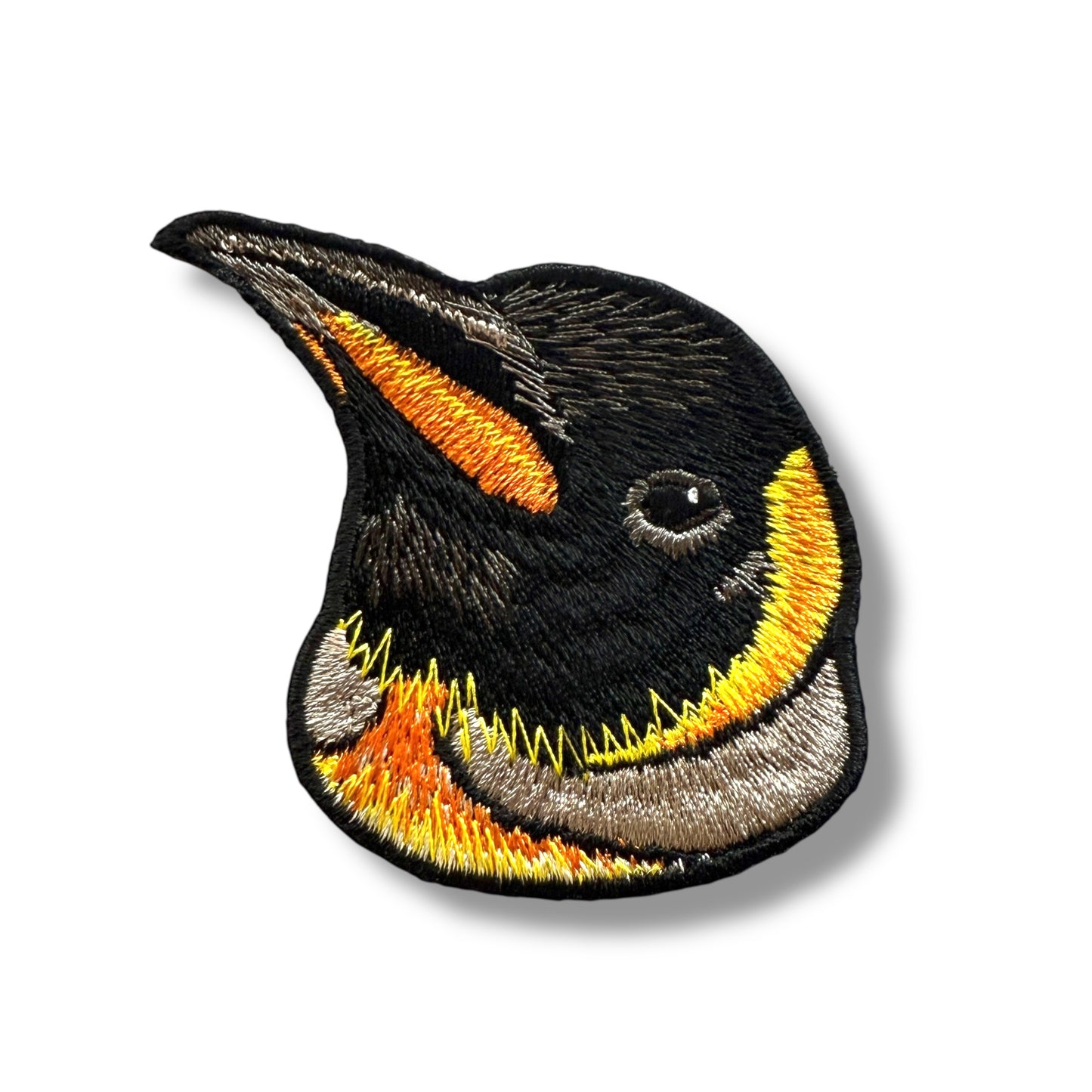 オウサマペンギンの証明写真刺繍ワッペン