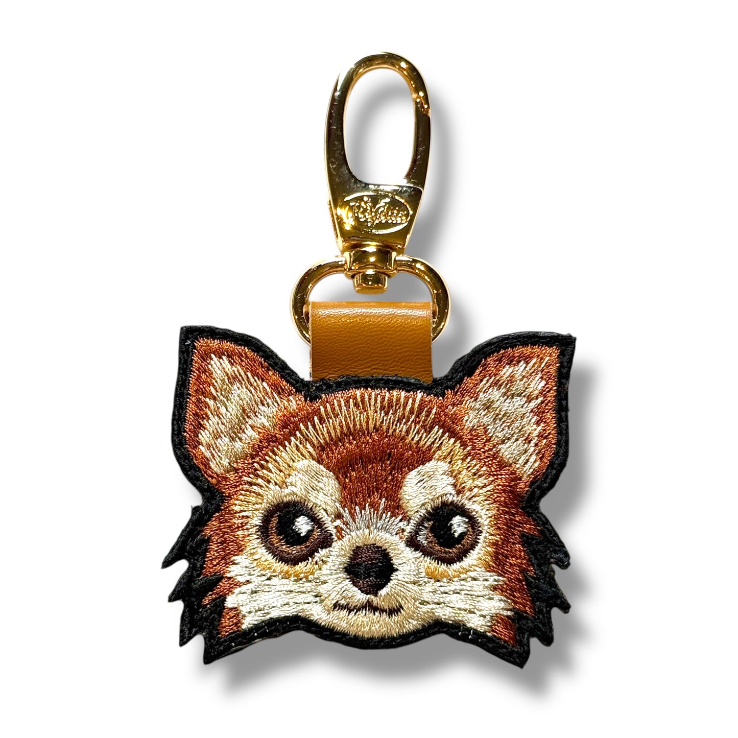 ロングコートチワワの刺繍ワッペン