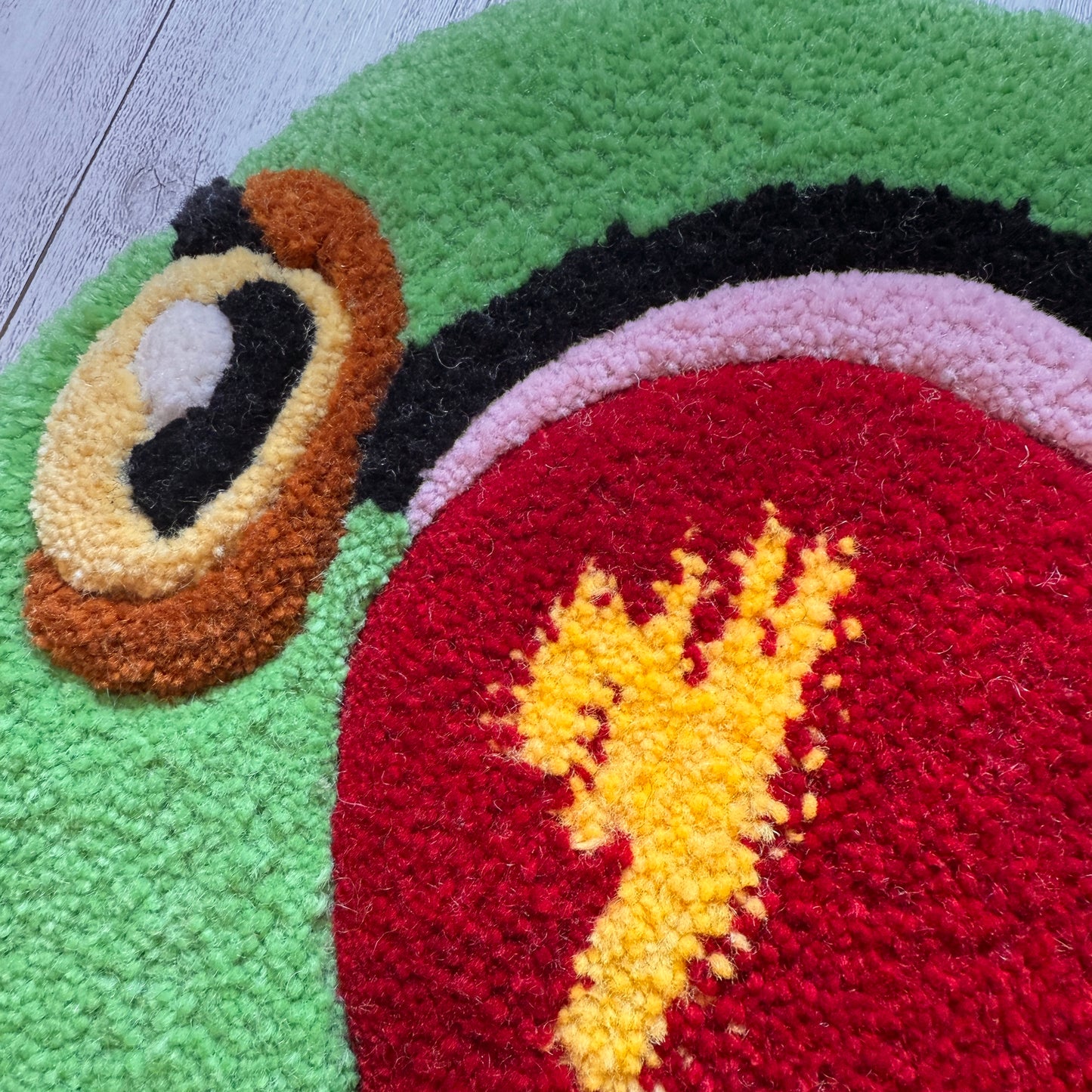 ワカケホンセイインコのタフティングラグ
