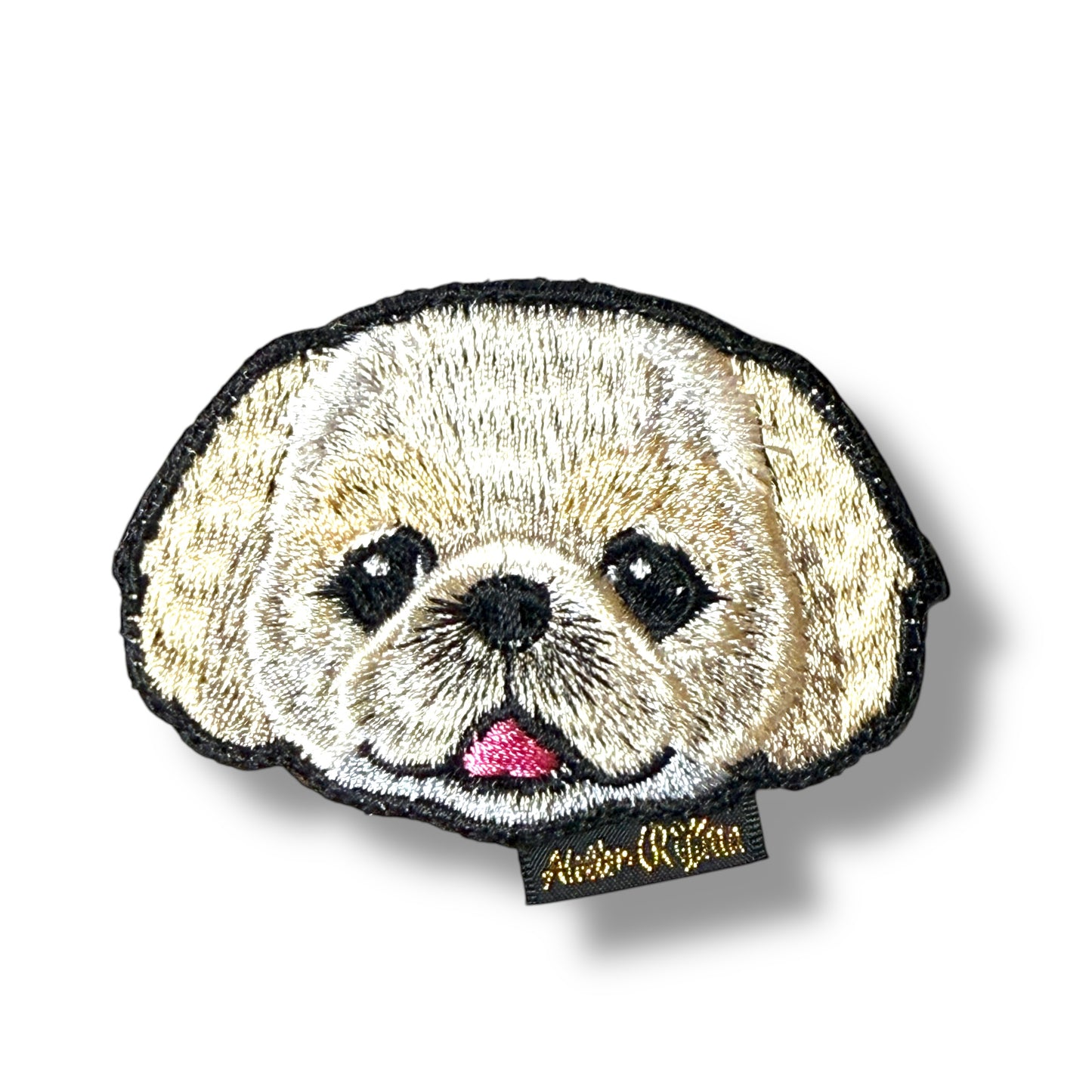 ペキニーズの刺繍ワッペン