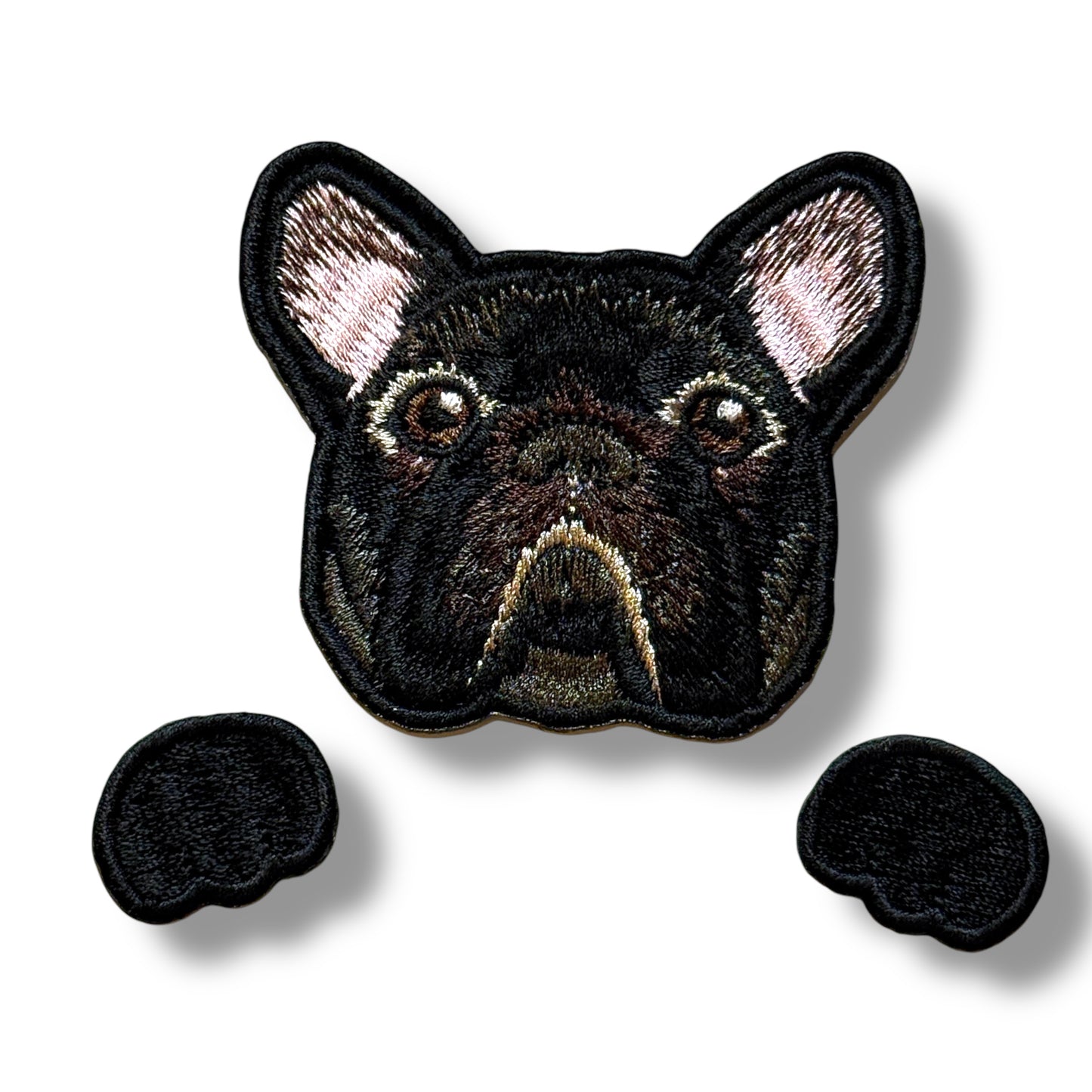 フレンチブルドッグの刺繍ワッペン