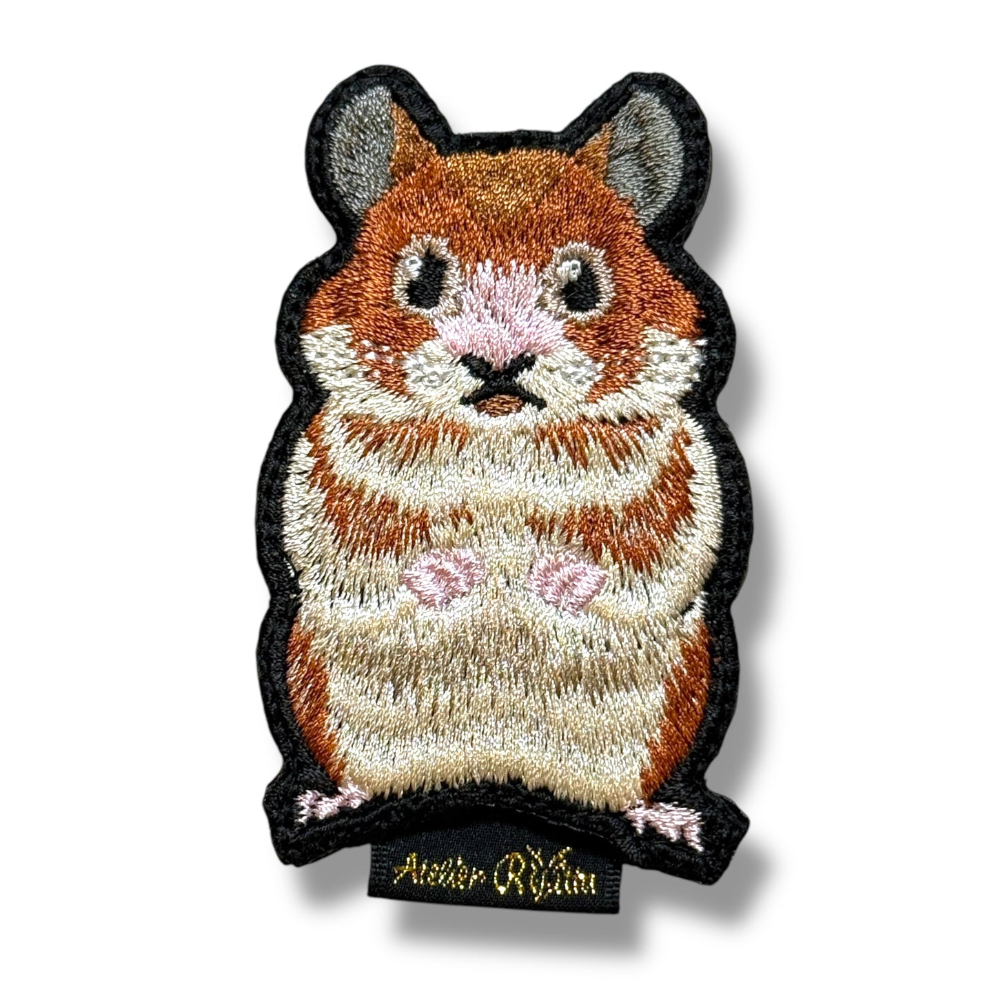 ゴールデンハムスターの刺繍ワッペン