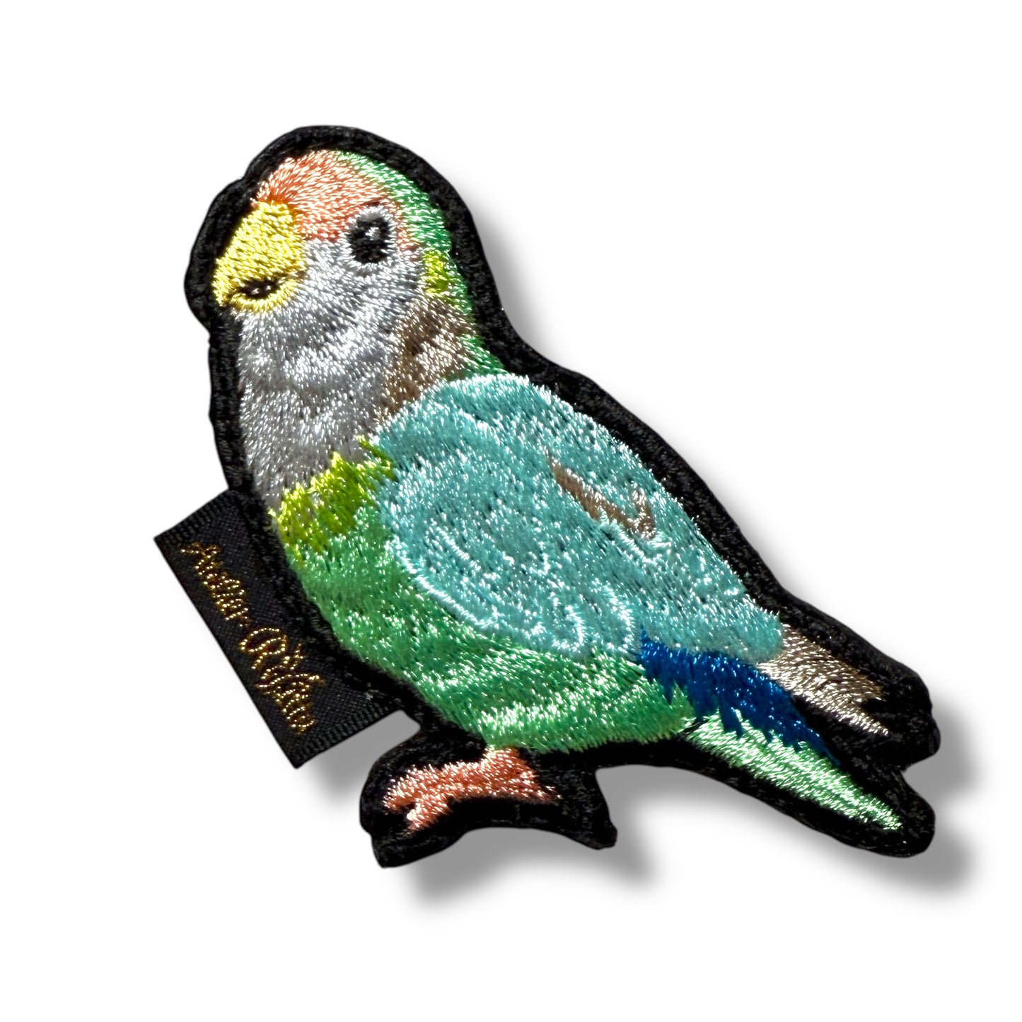 コザクラインコの刺繍ワッペン