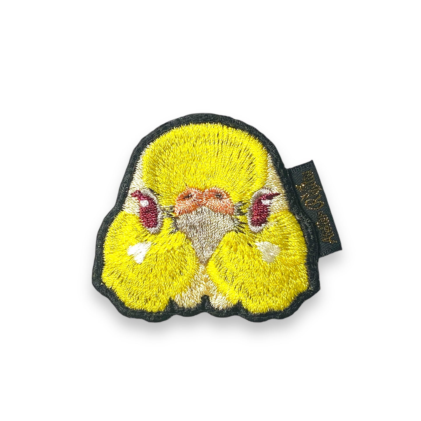セキセイインコの証明写真刺繍ワッペン