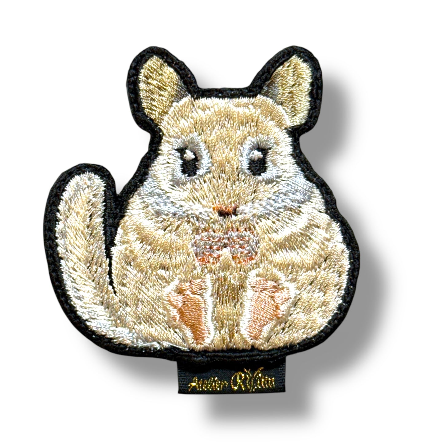 チンチラの刺繍ワッペン