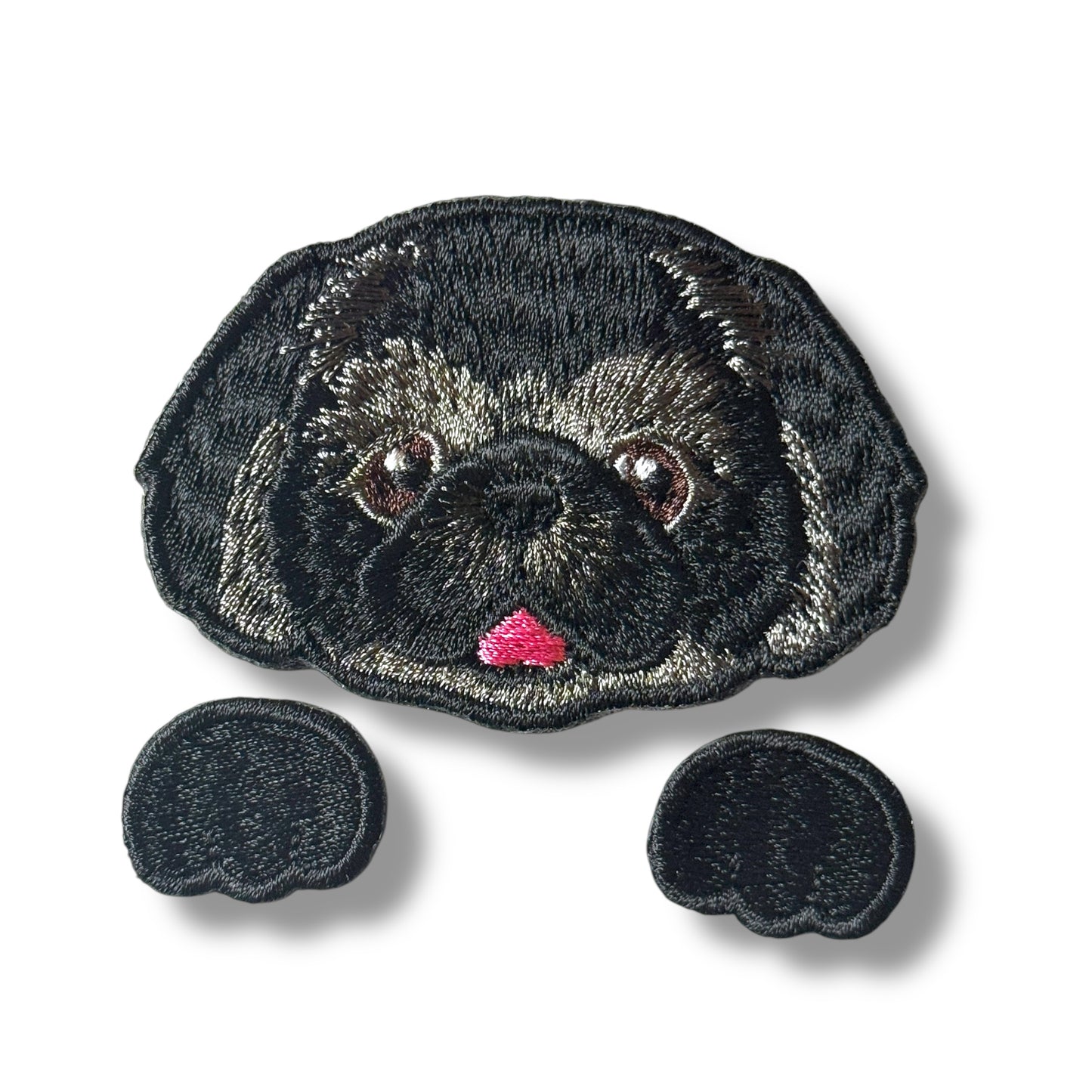 ペキニーズの刺繍ワッペン