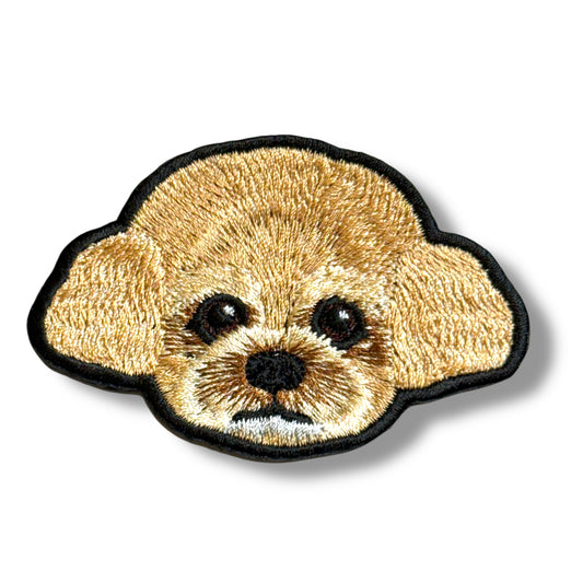 トイプードルの刺繍ワッペン