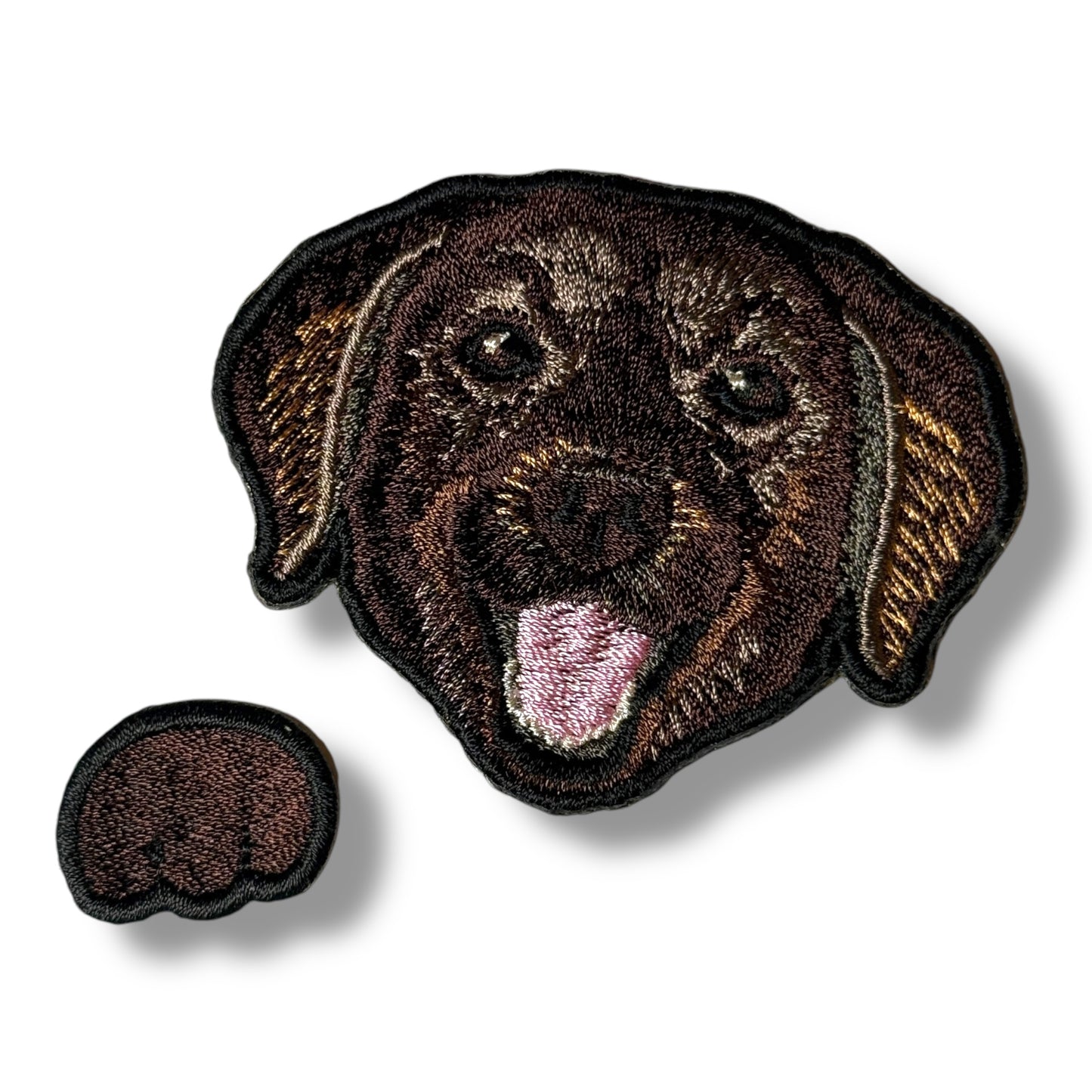ラブラドール・レトリバーの刺繍ワッペン