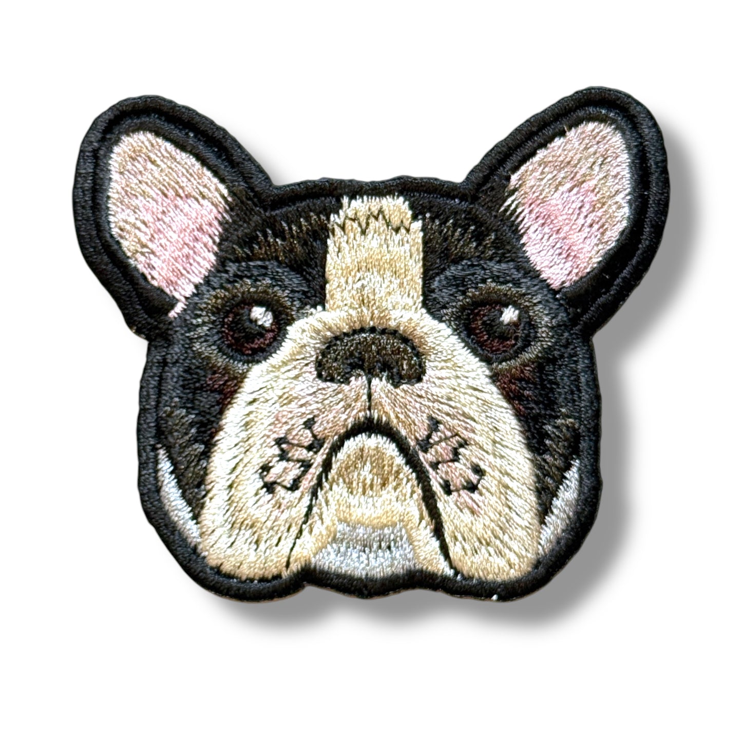 フレンチブルドッグの刺繍ワッペン