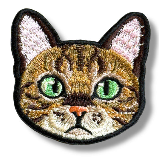 ベンガルキャットの刺繍ワッペン