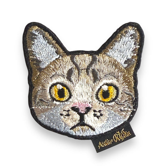 サバシロネコの刺繍ワッペン