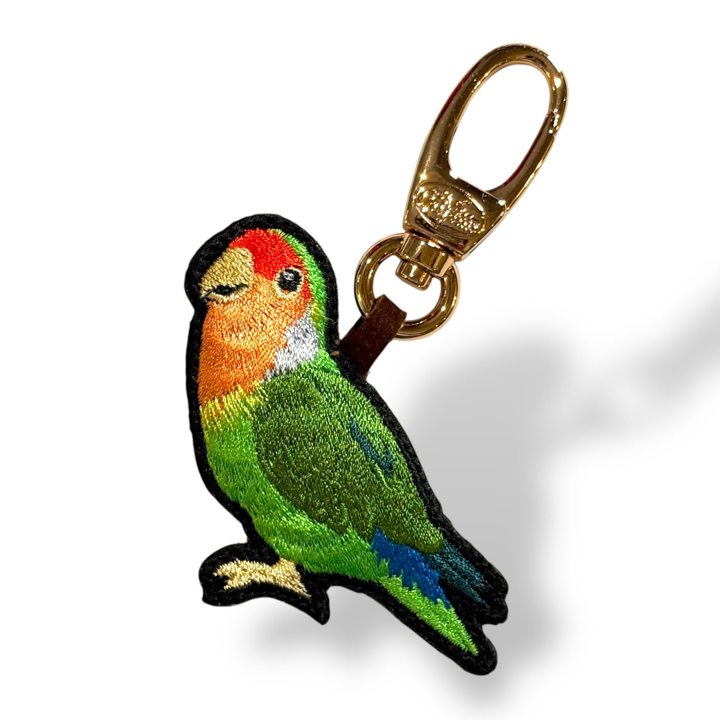 コザクラインコの刺繍ワッペン