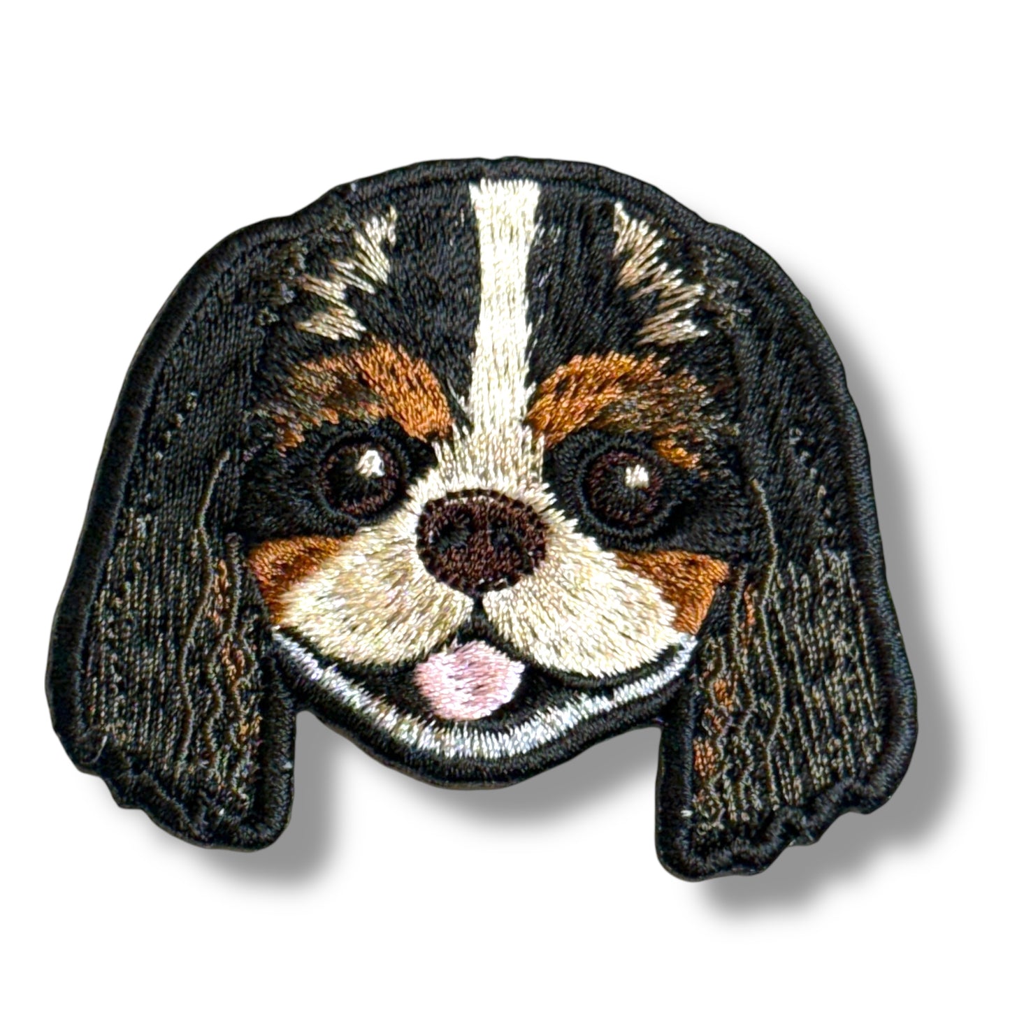 キャバリア・キング・チャールズ・スパニエルの刺繍ワッペン