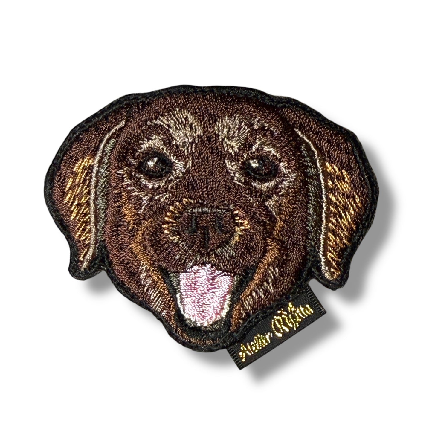 ラブラドール・レトリバーの刺繍ワッペン