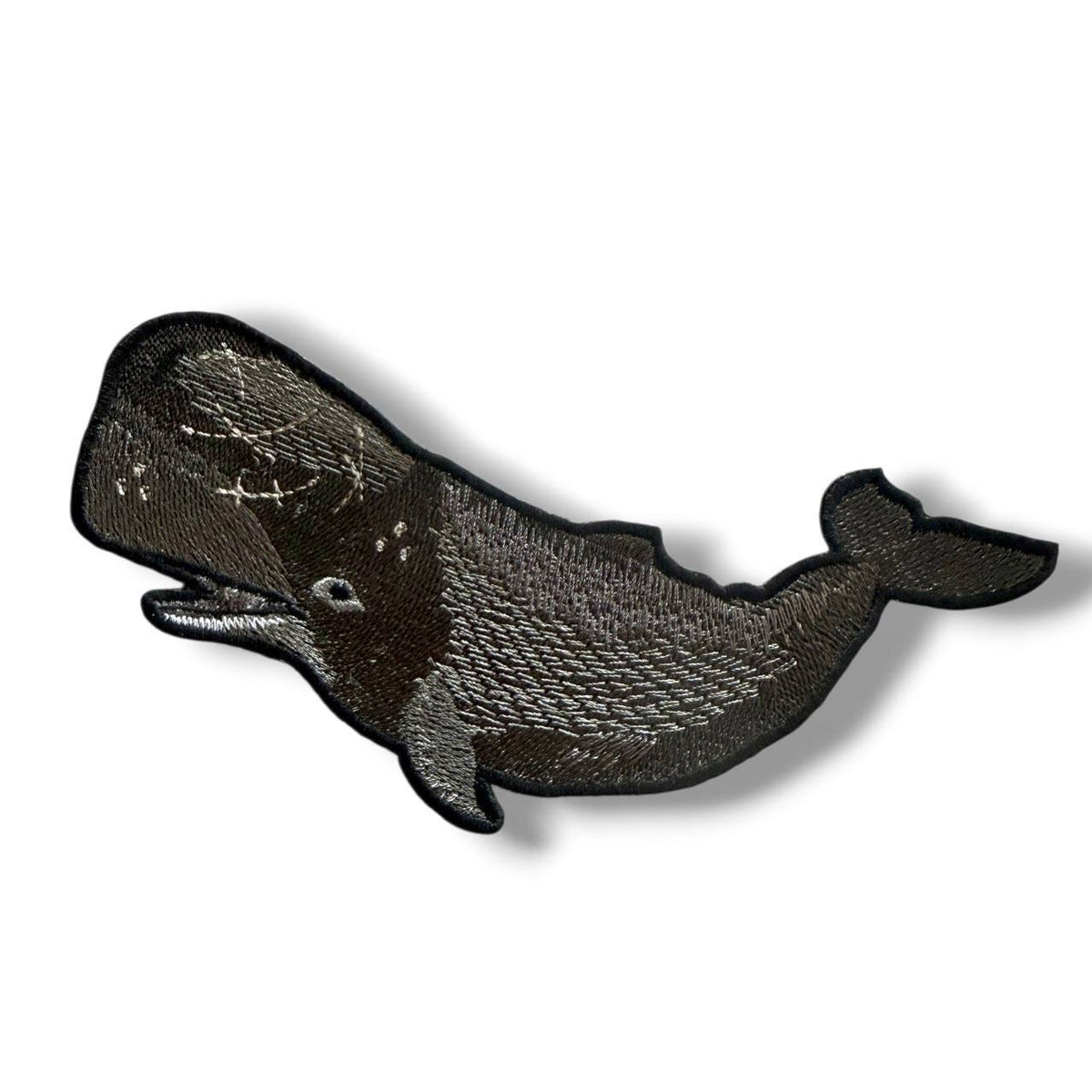 マッコウクジラのビッグ刺繍ワッペン