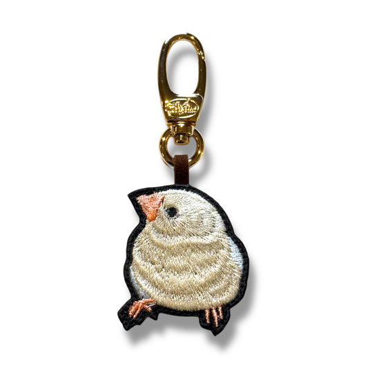 ジュウシマツの刺繍ワッペン