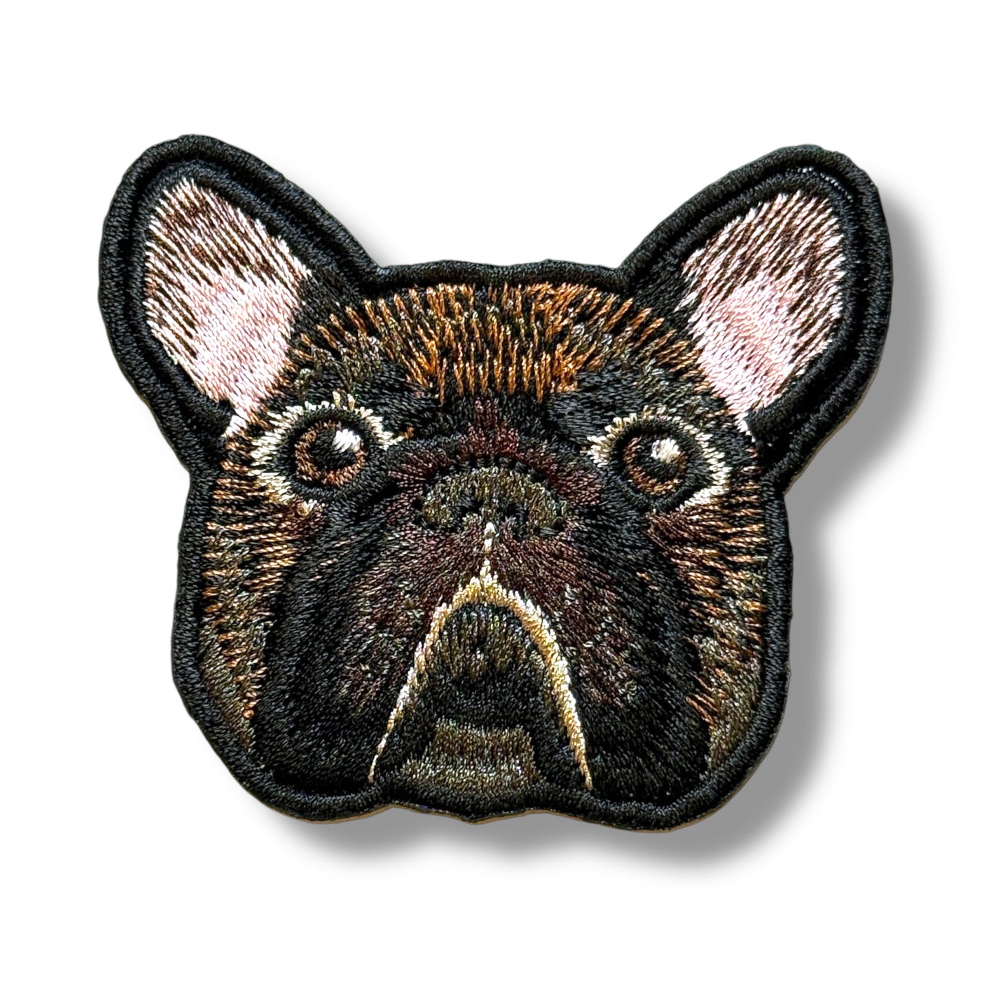 フレンチブルドッグの刺繍ワッペン