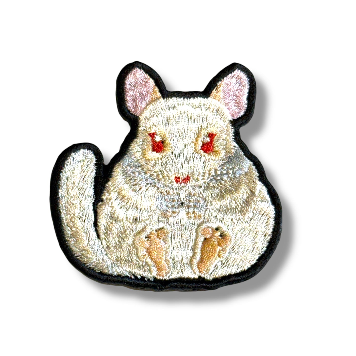 チンチラの刺繍ワッペン