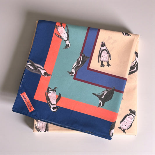 ケープペンギンの大判スカーフ