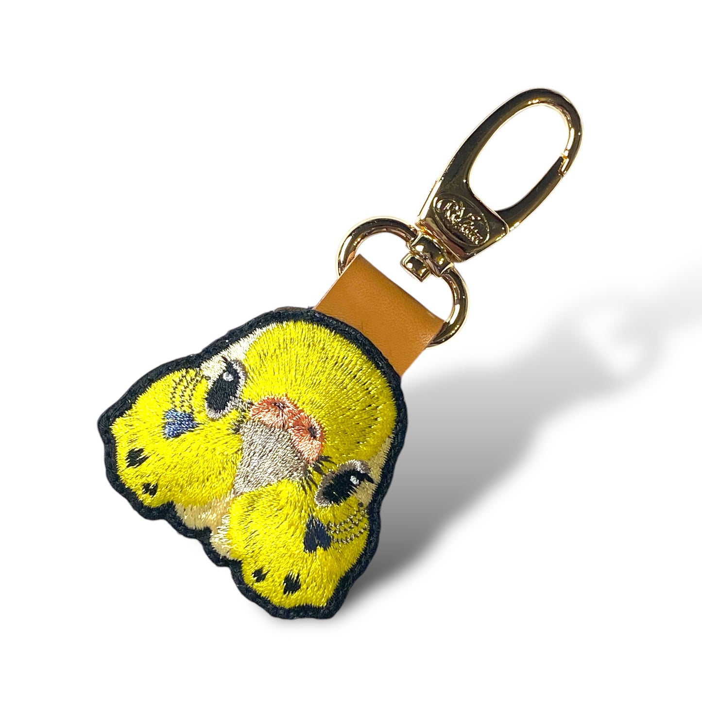 セキセイインコの証明写真刺繍ワッペン