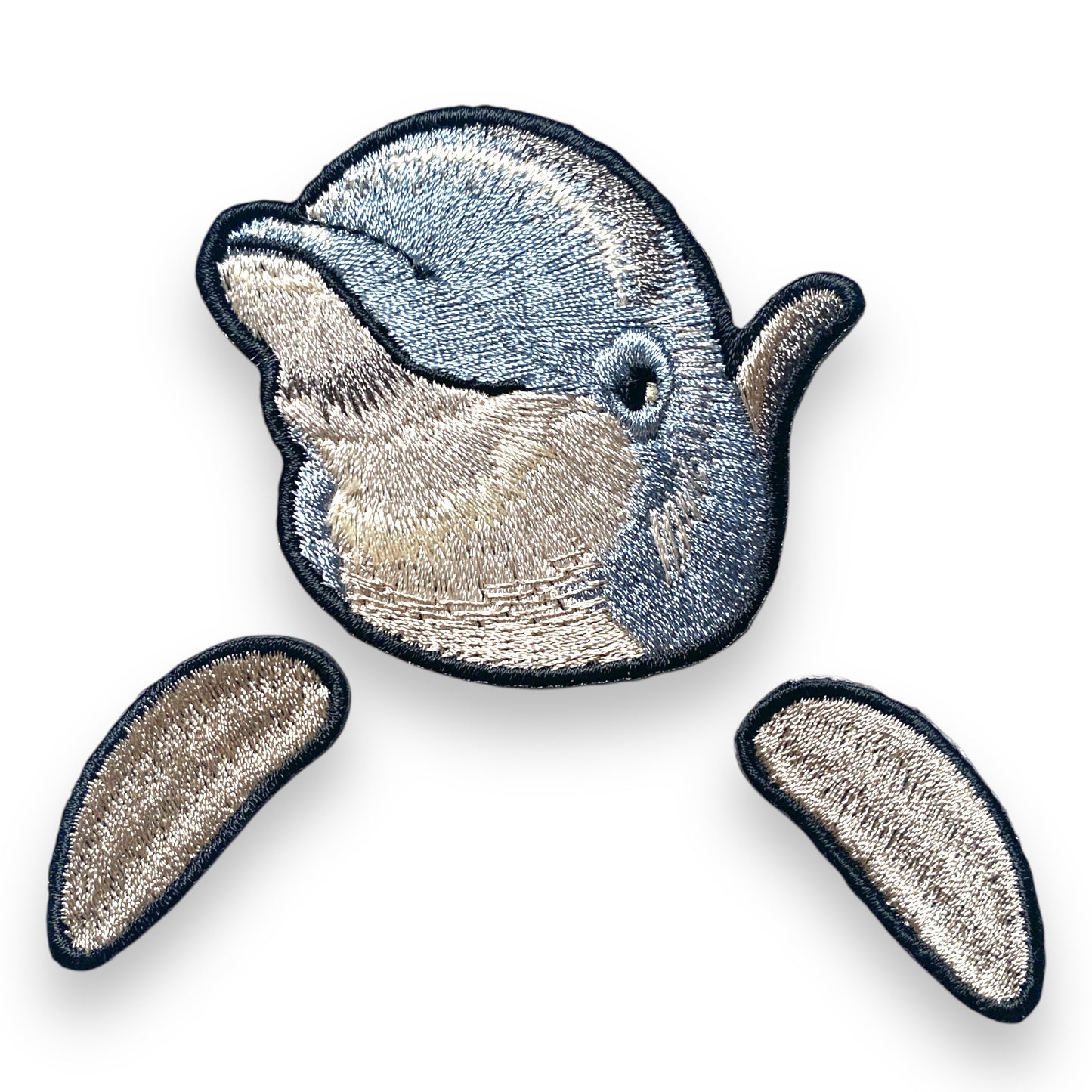 バンドウイルカの証明写真刺繍ワッペン