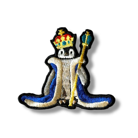 I am Emperorコウテイペンギン ヒナの刺繍ワッペン