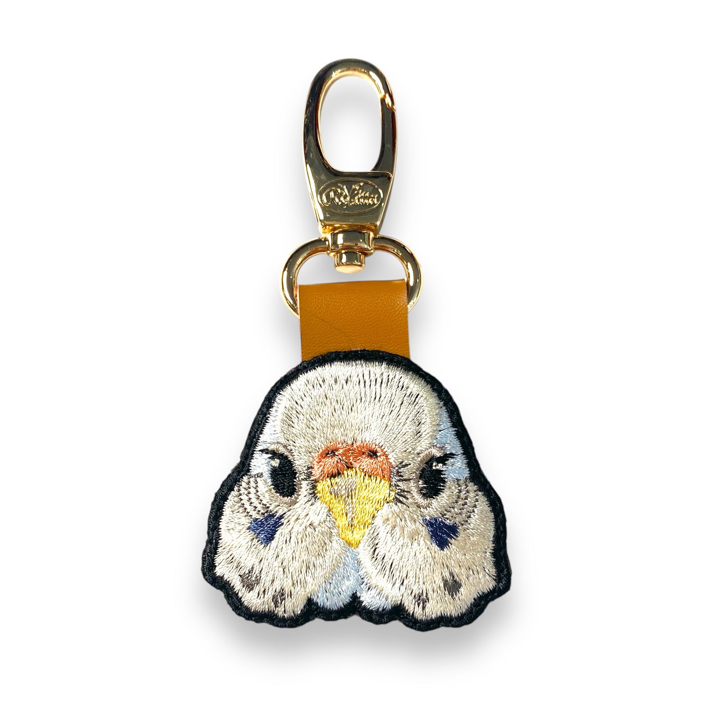 セキセイインコの証明写真刺繍ワッペン