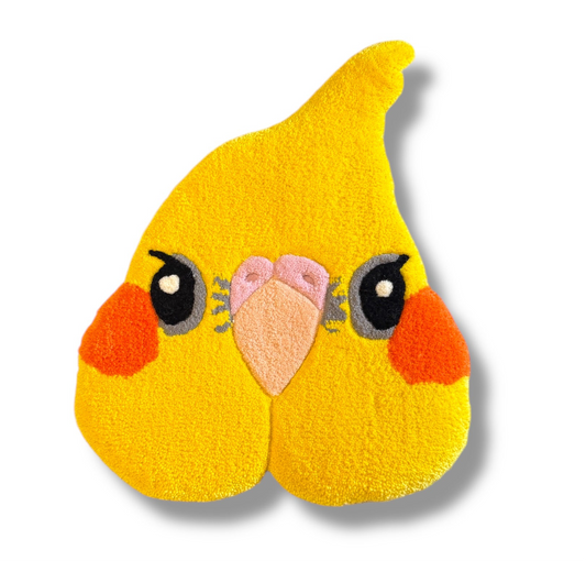 オカメインコのタフティングラグ