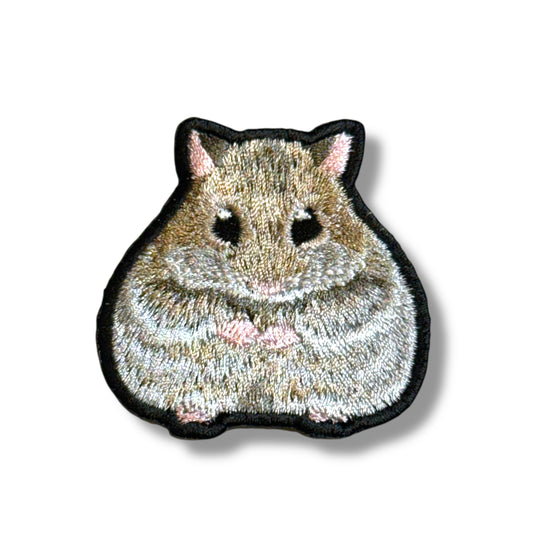 ジャンガリアンハムスターの刺繍ワッペン