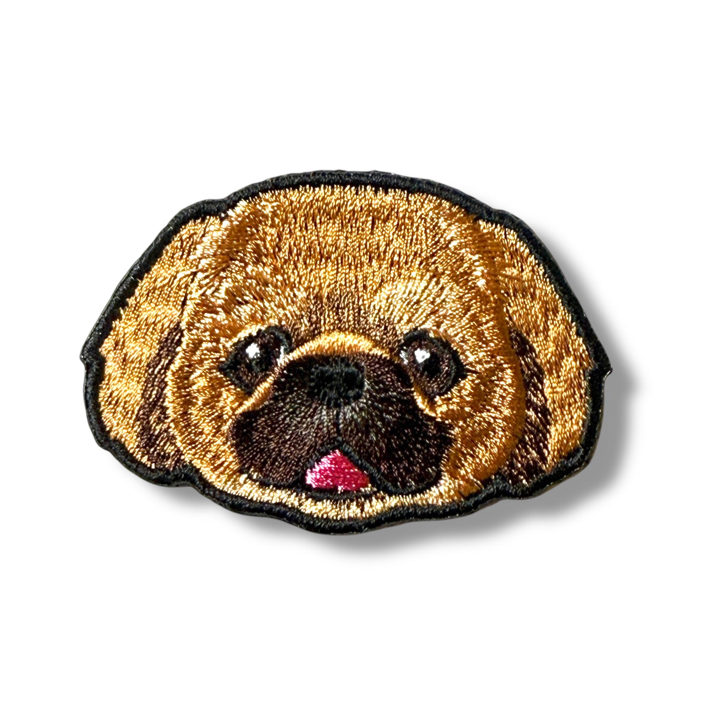 ペキニーズの刺繍ワッペン