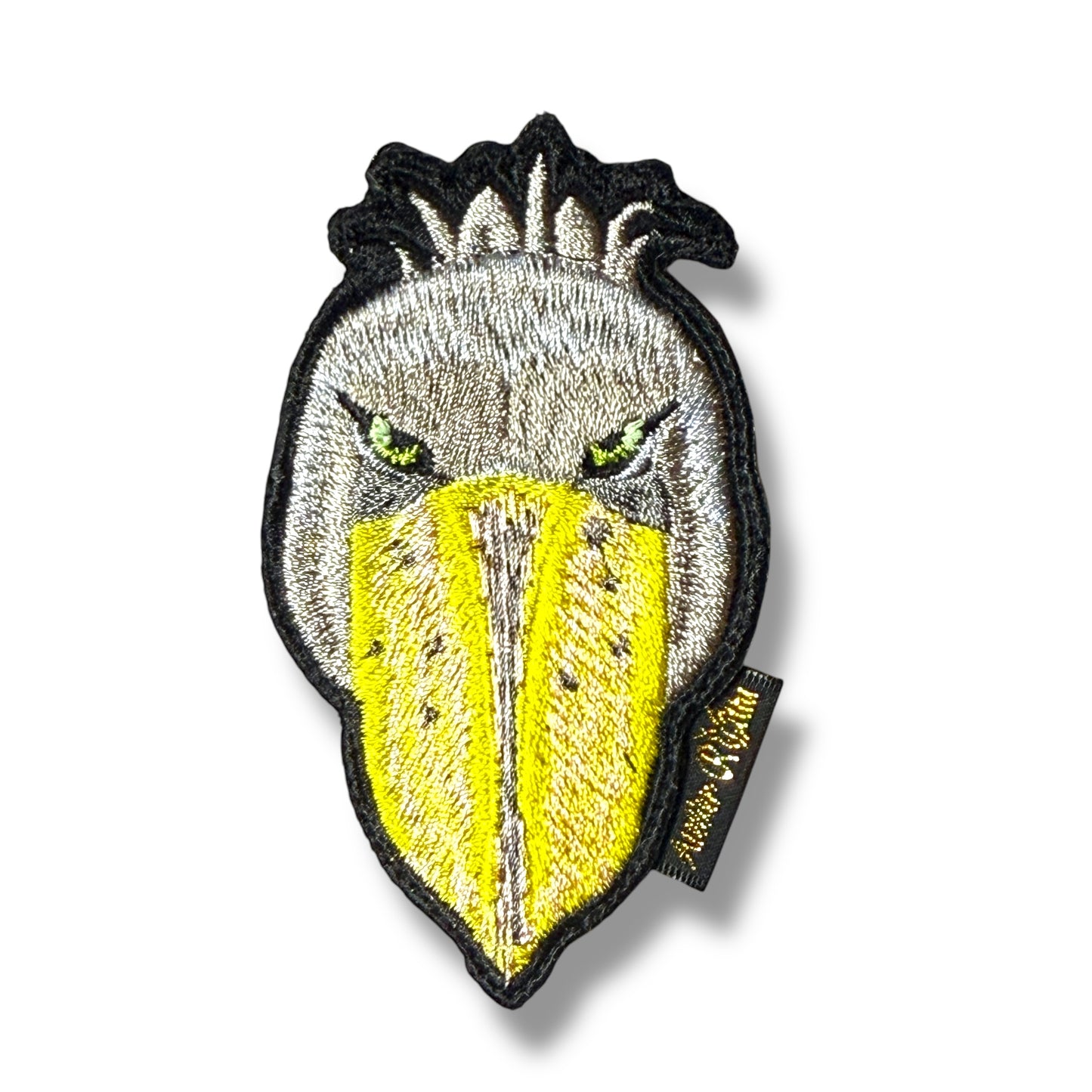 ハシビロコウの刺繍ワッペン
