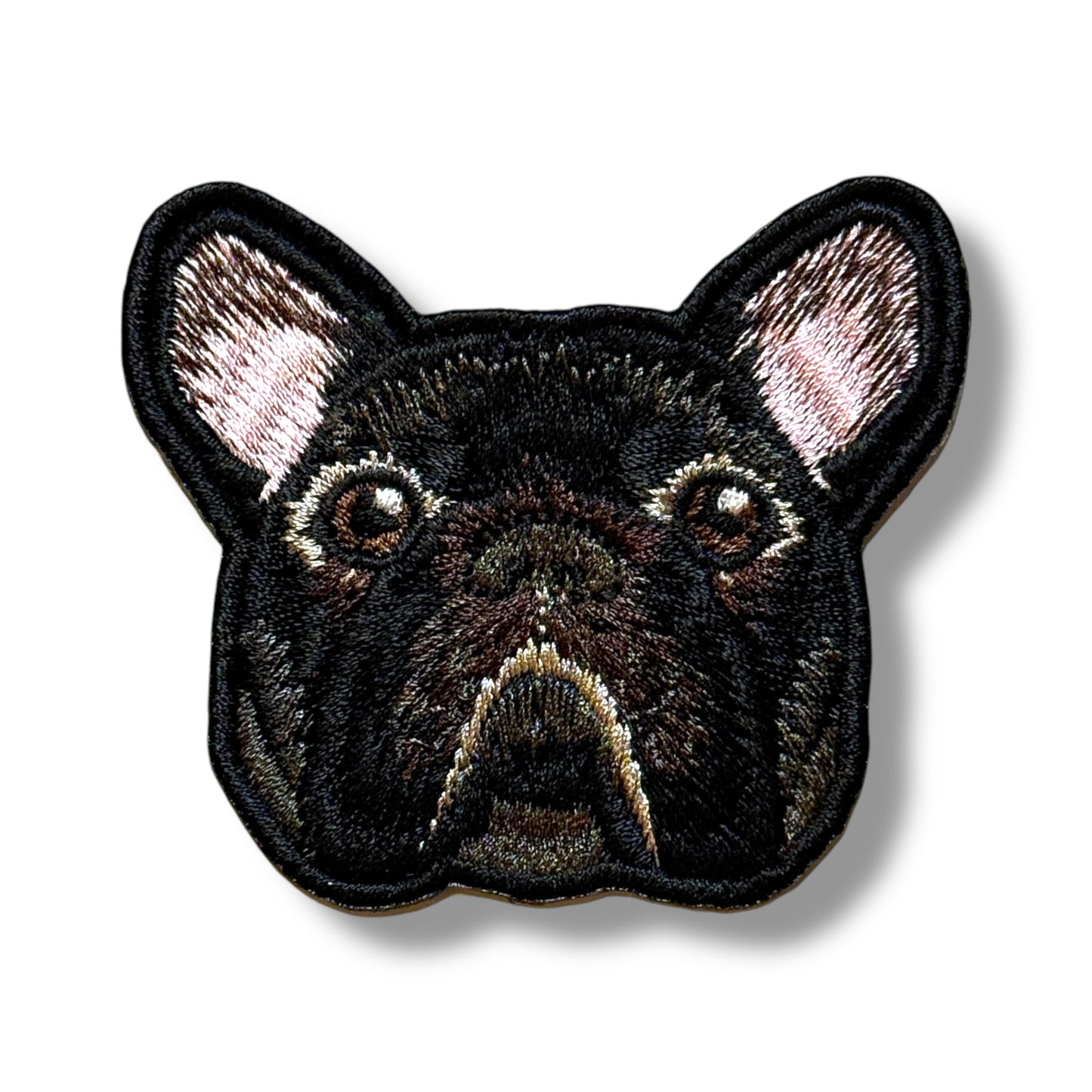フレンチブルドッグの刺繍ワッペン